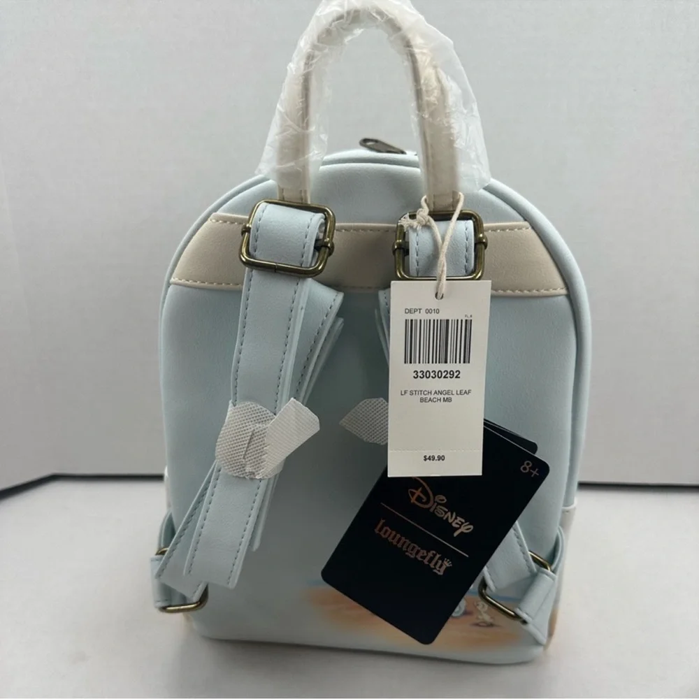 Loungefly Disney Stitch & Angel Beach Date Mini Backpack& Wallet Set